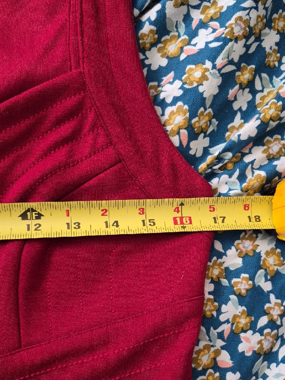 Classic Vixen Red Mini Midi Dress with Gold Tone Zipper. Wedding Guest. Size 8. - Picture 7 of 16